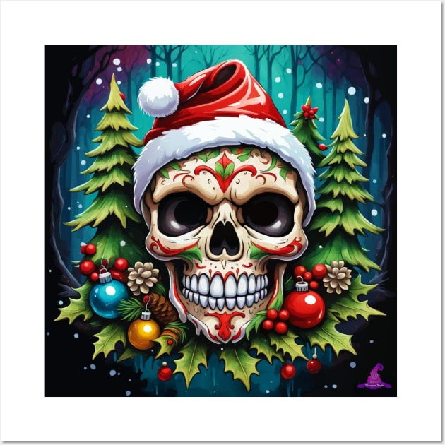 SANTA SKULL Wall Art by Morrigan Austin